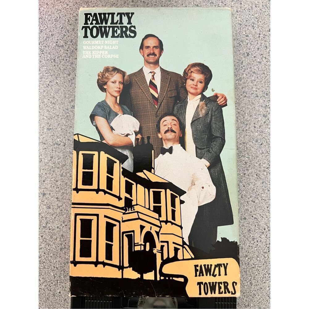 Fawlty Towers Gourmet Night Waldorf Salad Kipper & Corpse VHS video tape 1986